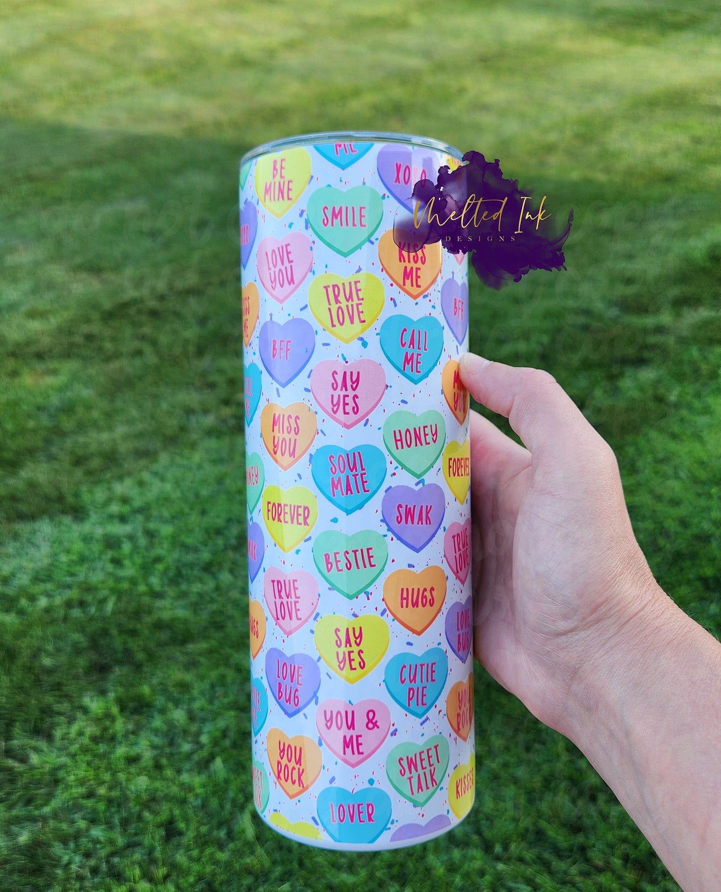 Conversation Hearts Tumbler