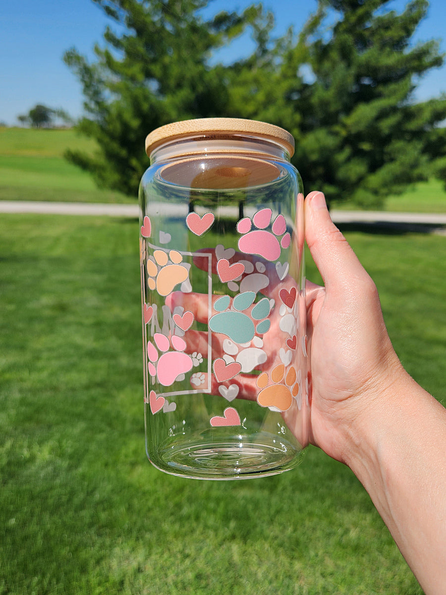Fur Mama Glass Can