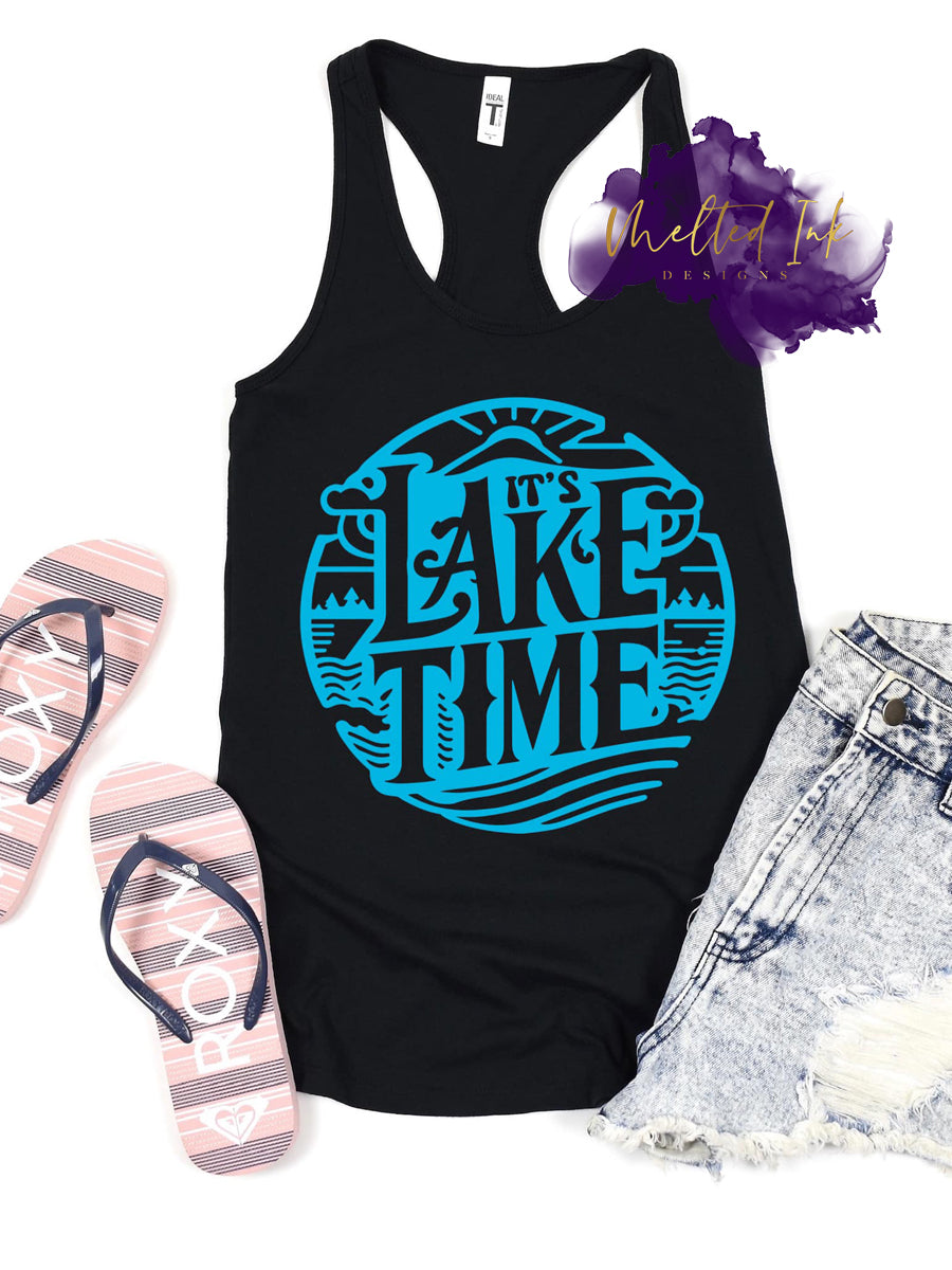 Lake Time T-shirt – A casual shirt with the phrase "Lake Time," ideal for lake lovers, outdoor enthusiasts, and anyone who enjoys a peaceful day by the water.