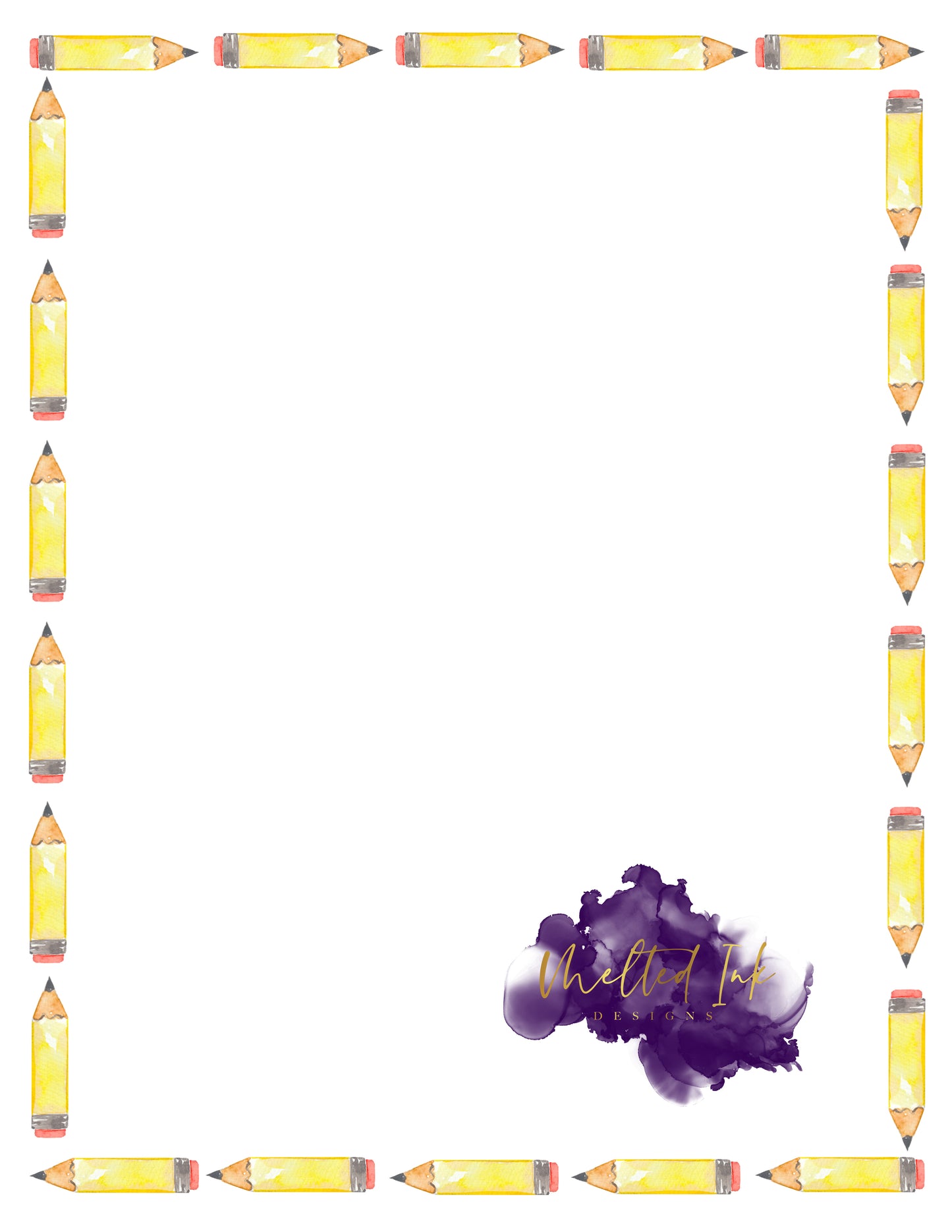 Pencil Border Notepad