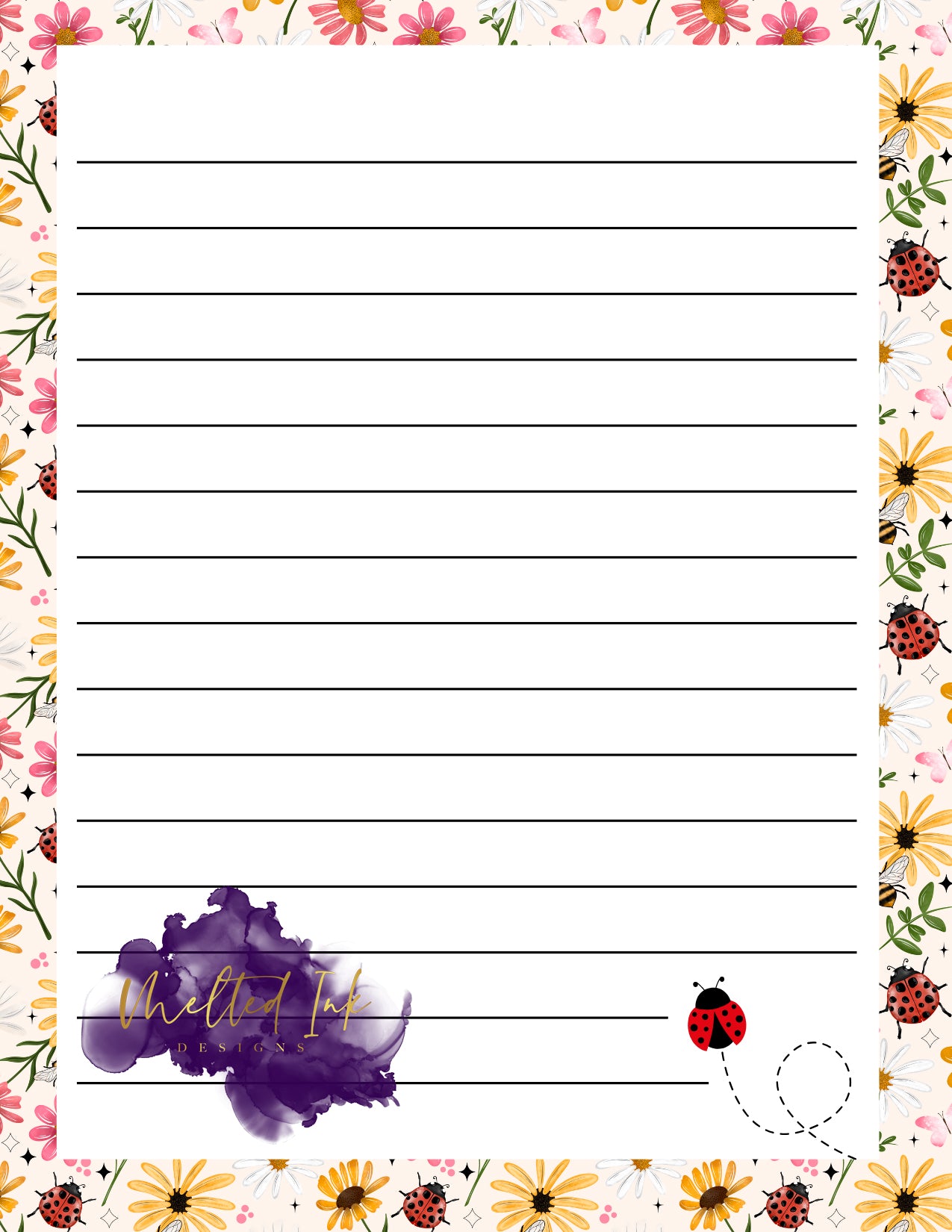 Wildflower Floral Notepad