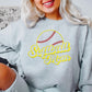 Photo is a mock up of the design. This design is a puff print and will raise and be puffy once pressed. Design is a fluorescent yellow and has red threads for the softball. Design says softball mom with a softball. 