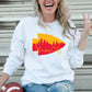 The product photo provided is only a mock up of the design. Design is red/gold in color and is a picture of an arrowhead with the Kansas City skyline. The skyline buildings are red with the sky above them in gold. The design says Kansas City across the lower portion of the arrowhead. 