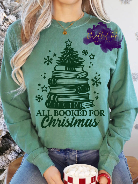 All Booked For Christmas Shirt