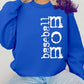 Bold distressed 'Baseball Mom' text design in a vertical layout. A trendy and stylish graphic for proud baseball moms supporting their favorite player