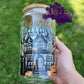 Haunted Halloween Glass Can