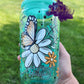 Fearlessly Blooming Glass Can