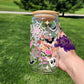 Colorful Spooky Glass Can