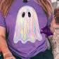 Glitter Iridescent ghost design featuring rainbow hues and sparkly details.