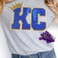 KC Sequin Patch Baseball Sweatshirt