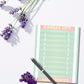 Notepad featuring a green football field design with 'Kansas City' written in each end zone, perfect for fans, coaches, and sports enthusiasts to take notes, plan, or prepare for game day.