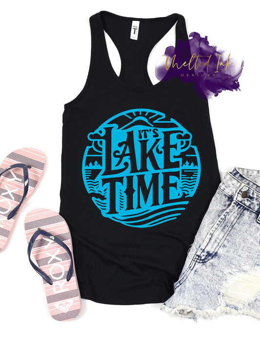 Lake Time T-shirt – A casual shirt with the phrase "Lake Time," ideal for lake lovers, outdoor enthusiasts, and anyone who enjoys a peaceful day by the water.