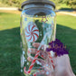 Peppermint Lane Glass Can