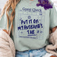 Funny wife shirt design featuring Put It On My Husband's Tab quote